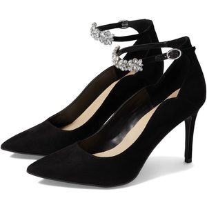 Black closed toe heels